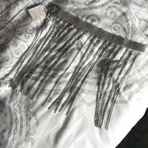 Crystal fringe belt